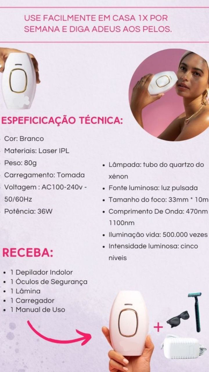 Laser de Depilação Profissional IPL, Máquina Photodepiladora, Removedor De Cabelo, Rosto, Corpo, Foto Permanente Dispositivo, Luz Pulsada